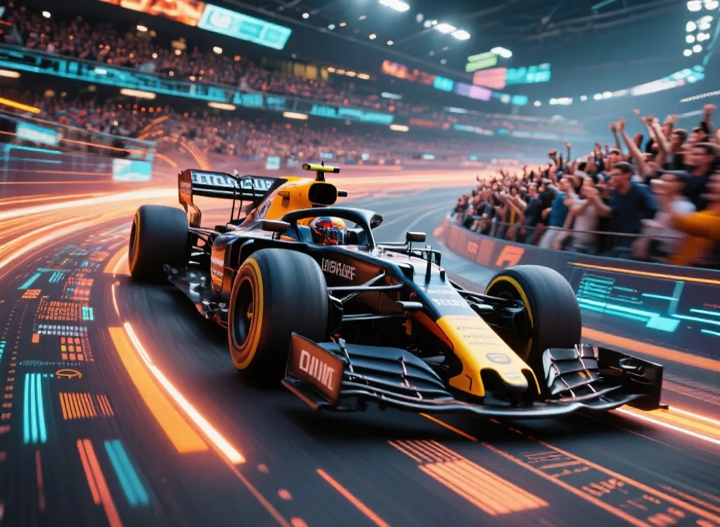 F1赛车与数据节省的碰撞
